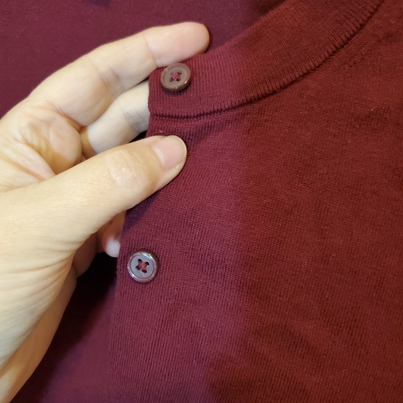 J. Crew maroon cotton cardigan - Picture 4 of 5
